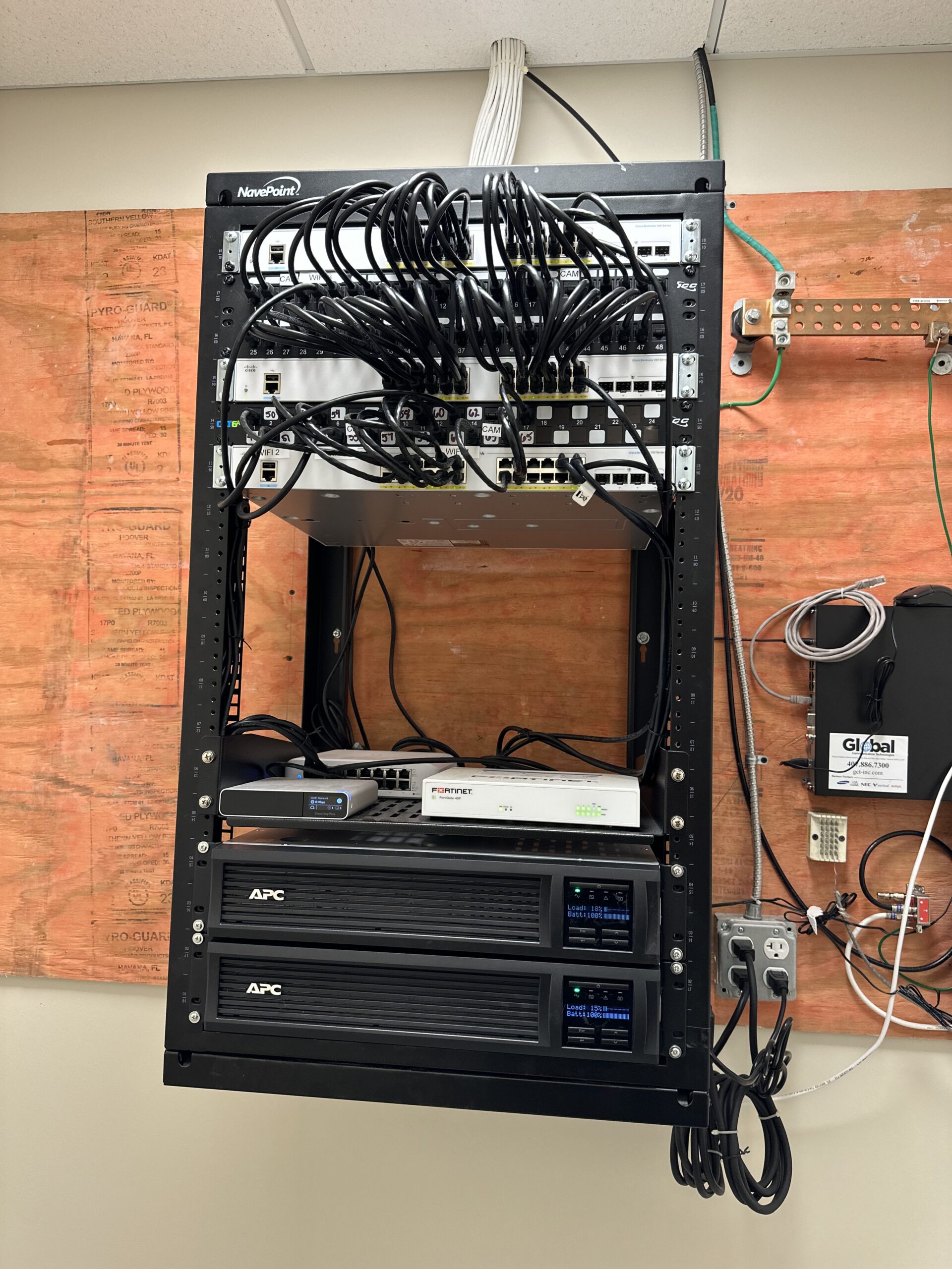 ALG Solutions technician working with technology equipment
